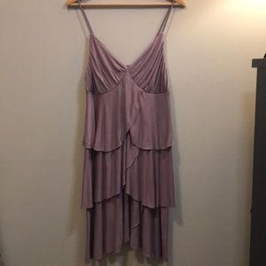 Lavendar Go International ruffled jersey dress